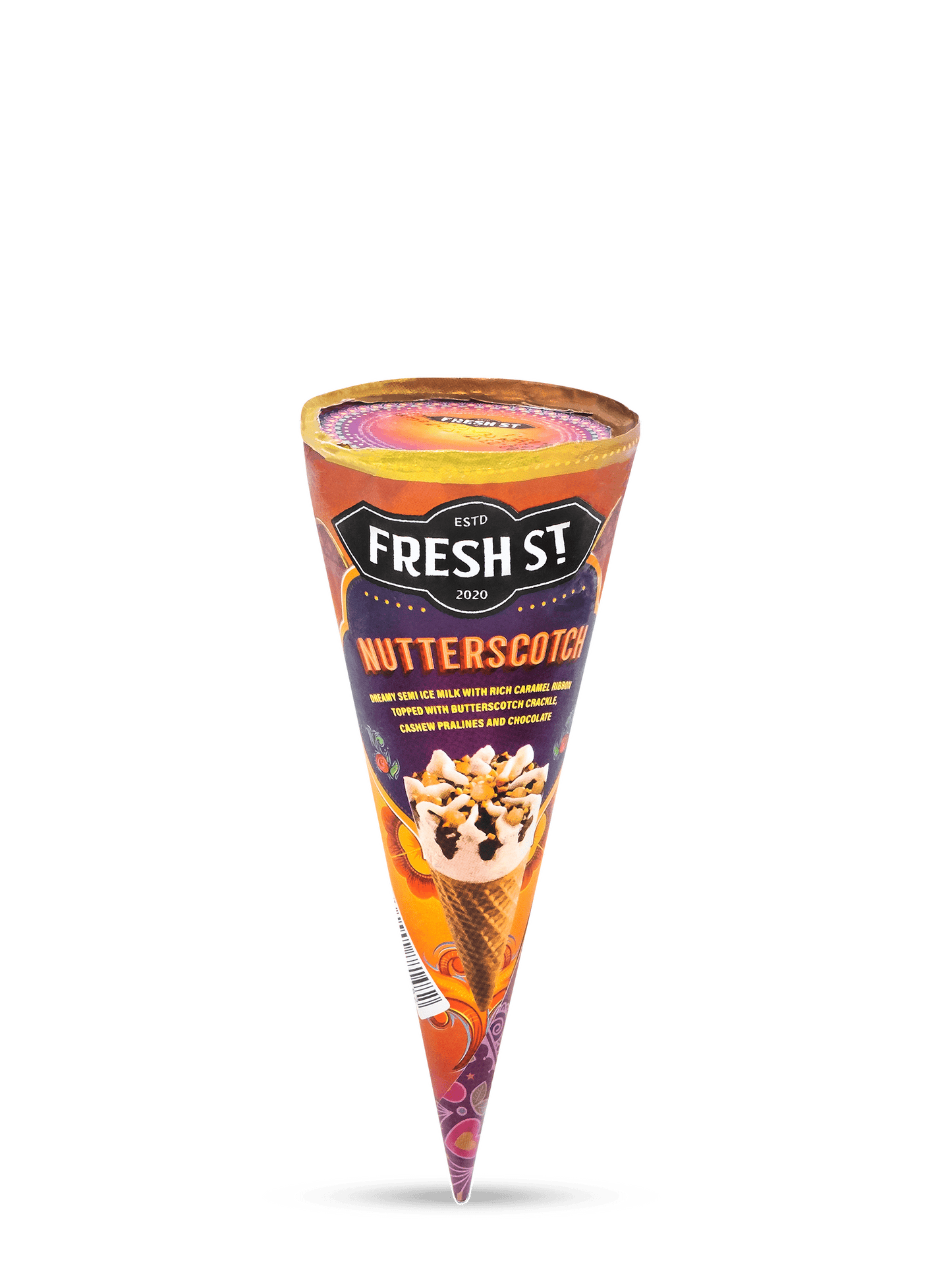 Nutterscotch Ice Cream Cone 110ml
