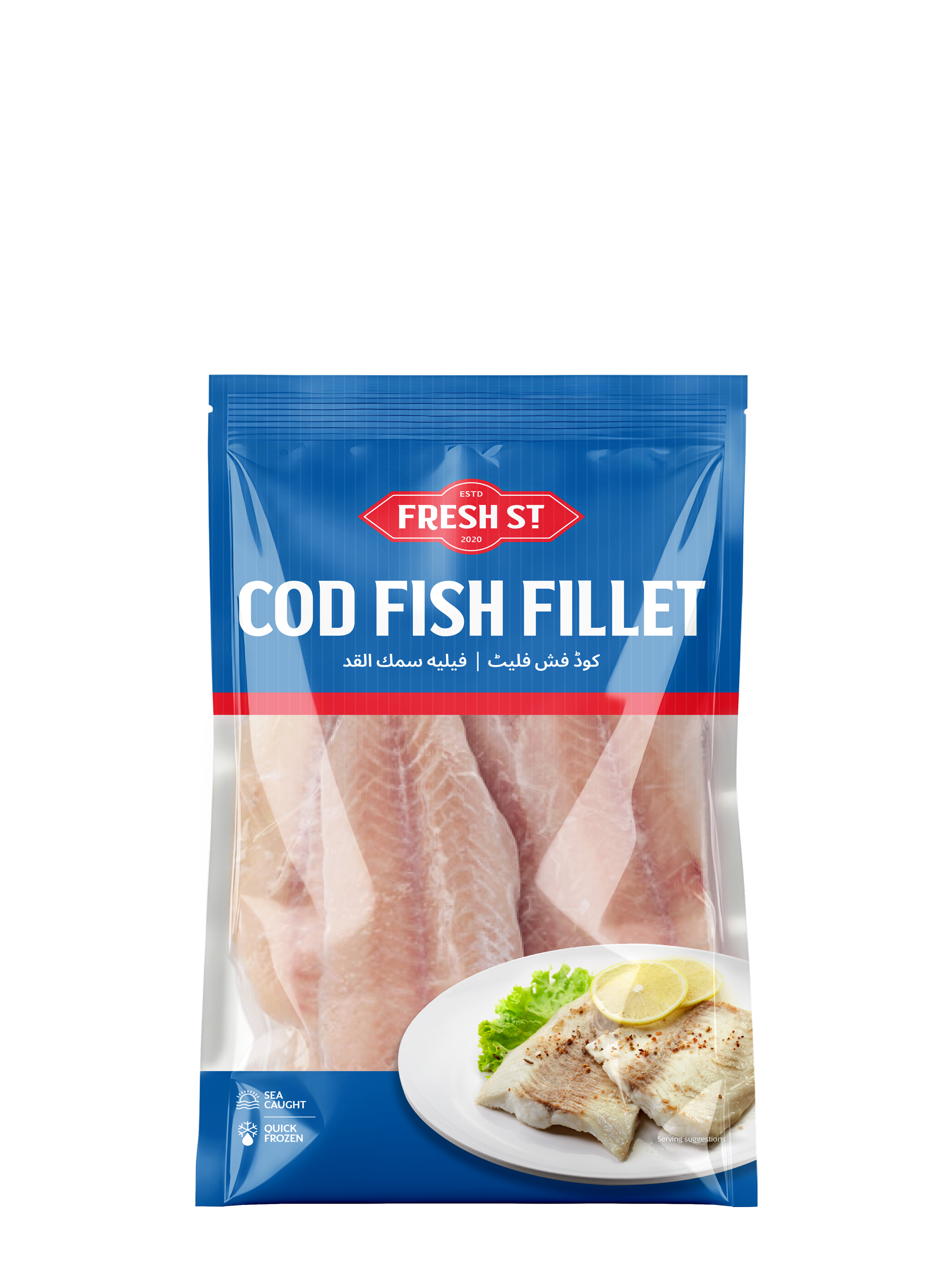 Fresh Street Cod Fish Fillets - Frozen Fish Snacks, 500g – Fresh St!