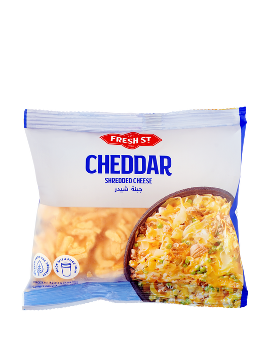 Fresh Street Frozen Shredded Cheddar Cheese, 200Gm